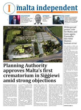 Cover of Malta Independent