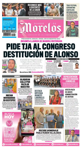 Cover of Diario de Morelos