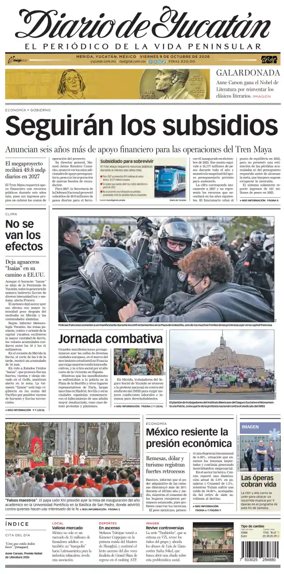 Cover of Diario de Yucatan