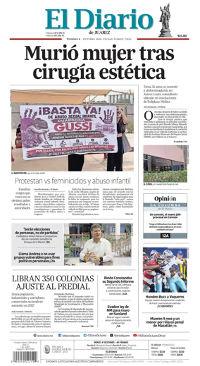 Cover of El Diario de Juarez