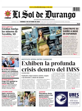 Cover of El Sol de Durango