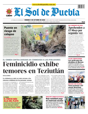 Cover of El Sol de Puebla