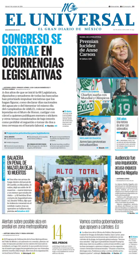 Cover of El Universal