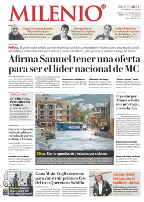 Cover of Milenio Monterrey