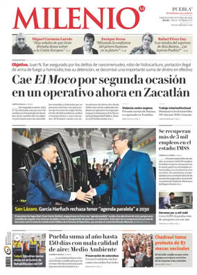 Cover of Milenio Puebla