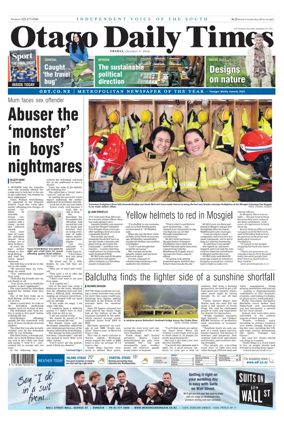 Cover of Otago Daily Times