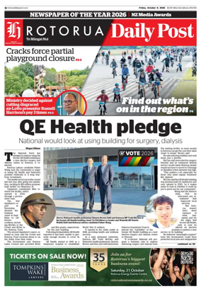 Cover of Rotorua Daily Post