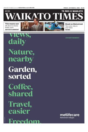 Cover of Waikato Times