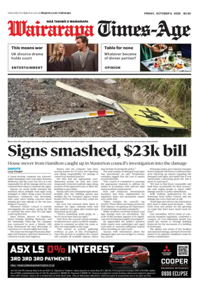 Cover of Wairarapa Times-Age (NZ)
