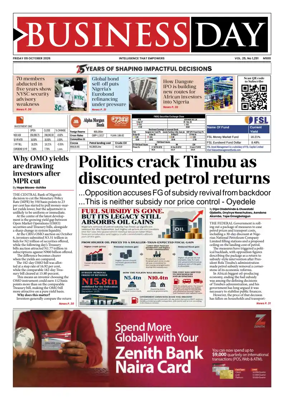 Cover of Business Day (Nigeria)