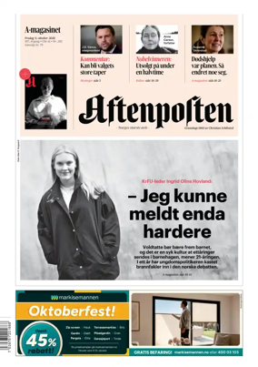 Cover of Aftenposten