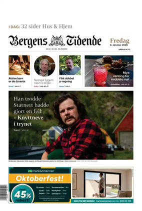Cover of Bergens Tidende