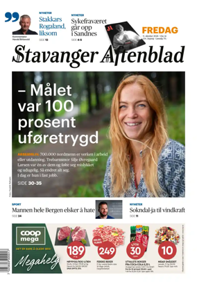 Cover of Stavanger Aftenblad