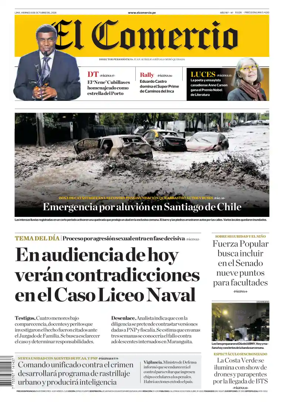 Cover of Diario El Comercio