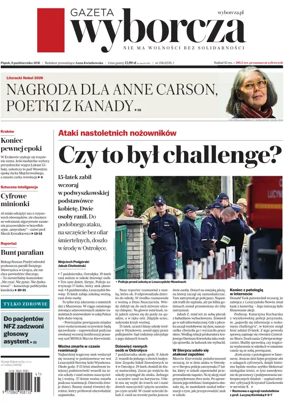 Cover of Gazeta Wyborcza