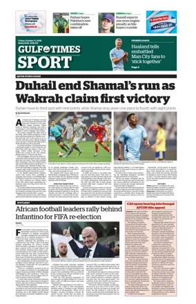 Cover of Gulf Times Sport