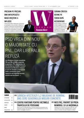 Cover of Romania Libera - Friday Edition