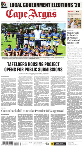 Cover of Cape Argus (PM Edition)