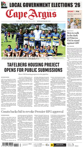 Cover of Cape Argus