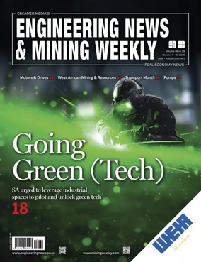 Cover of Engineering News and Mining Weekly