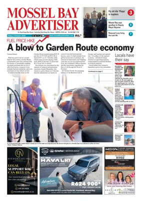 Cover of Mossel Bay Advertiser