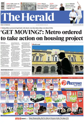 Cover of The Herald (South Africa)