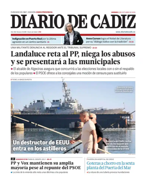 Cover of Diario de Cadiz