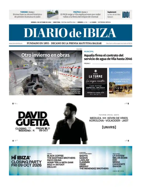 Cover of Diario de Ibiza