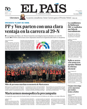 Cover of EL PAIS Catalunya