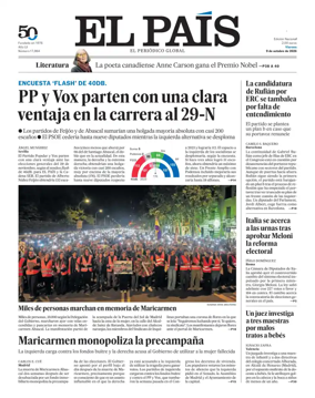 Cover of EL PAIS Euskadi