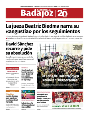 Cover of La Cronica de Badajoz BE