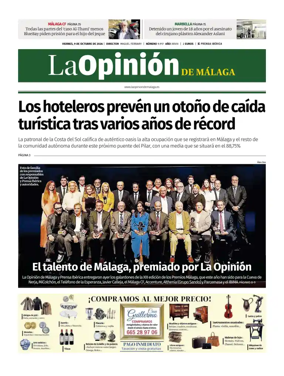 Cover of La Opinion de Malaga