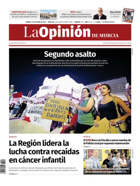 Cover of La Opinion de Murcia