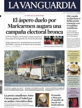 Cover of La Vanguardia (1st Edition)