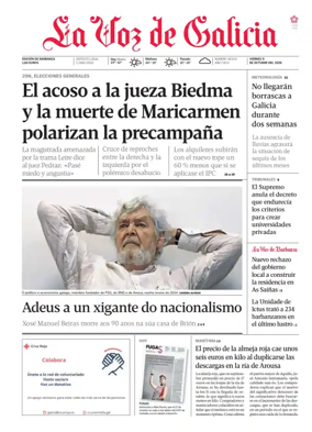 Cover of La Voz de Galicia (Barbanza)