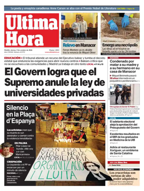 Cover of Ultima Hora
