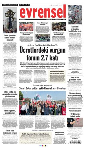Cover of Evrensel Gazetesi