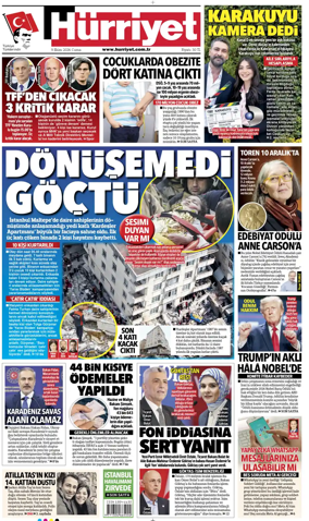Cover of Hurriyet