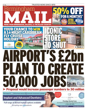 Cover of Birmingham Mail