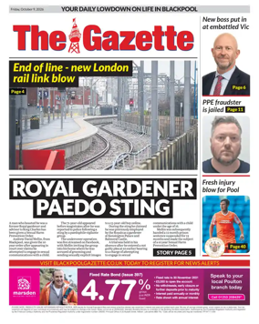 Cover of Blackpool Gazette