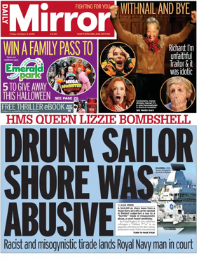 Cover of Daily Mirror (Northern Ireland)