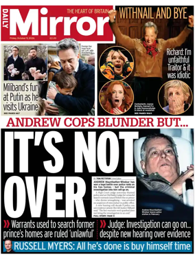 Cover of Daily Mirror