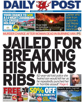 Cover of Daily Post (North Wales)