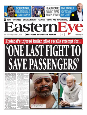 Cover of Eastern Eye (UK)