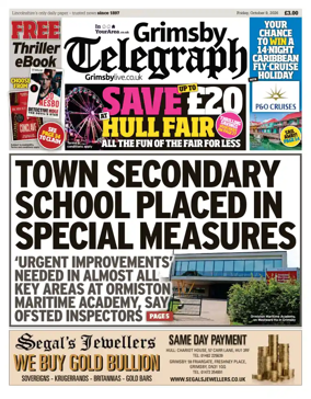 Cover of Grimsby Telegraph