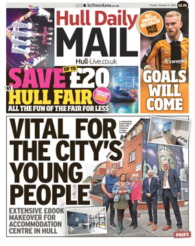 Cover of Hull Daily Mail