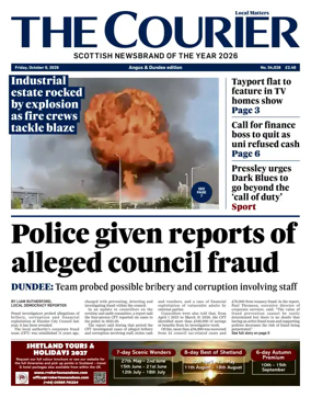 Cover of The Courier & Advertiser (Angus and Dundee)
