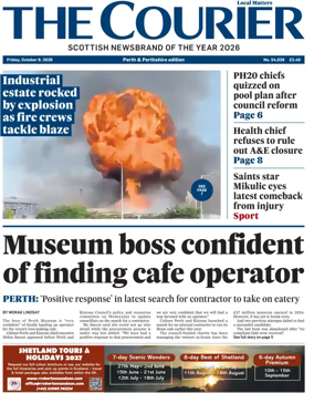 Cover of The Courier & Advertiser (Perth and Perthshire Edition)