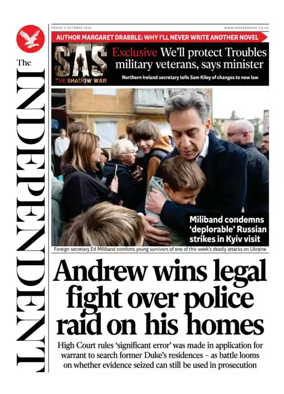 Cover of The Independent