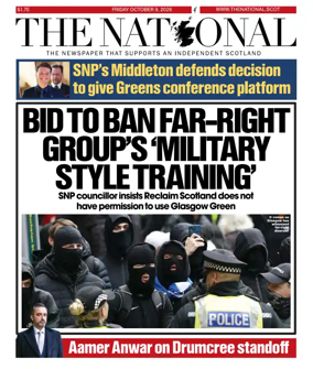Cover of The National (Scotland)
